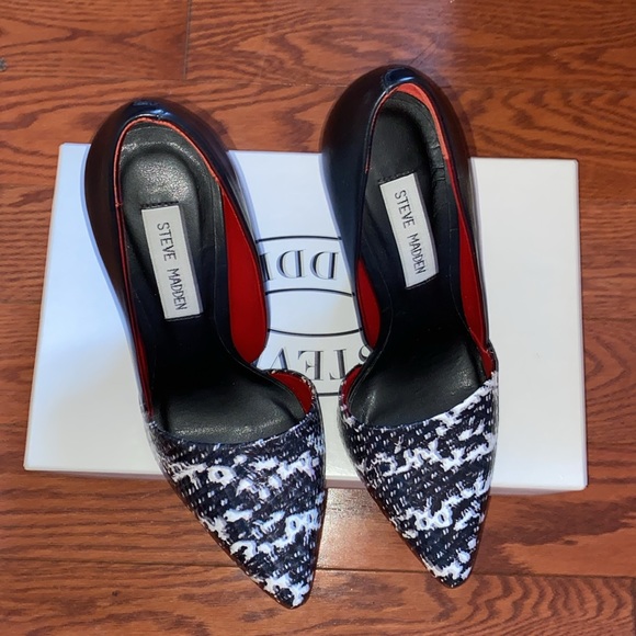 Steve Madden black & white snake pattern - Picture 10 of 10